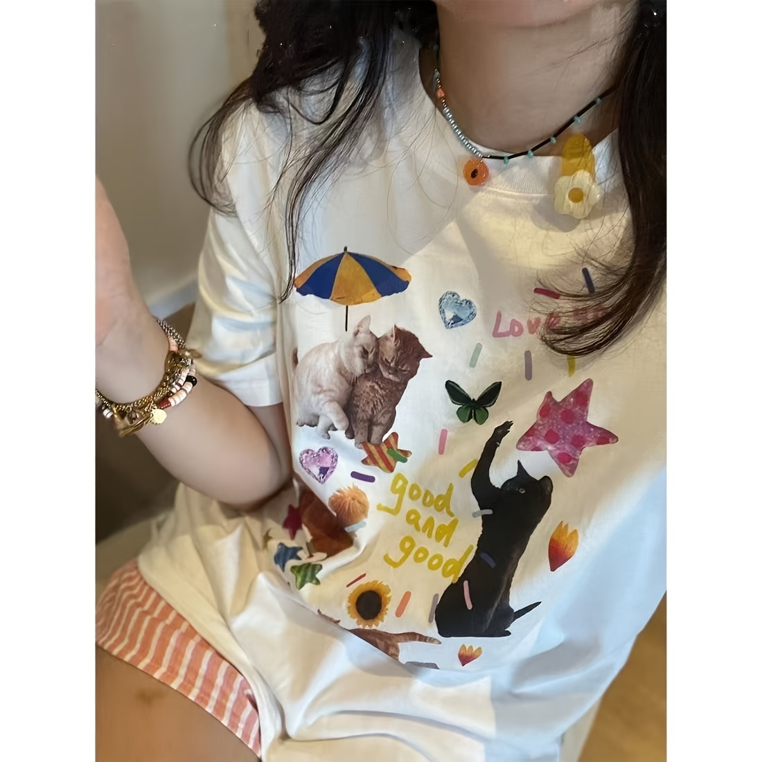 Women's Summer Fruit Collection Colorful Necklace, Vacation Style